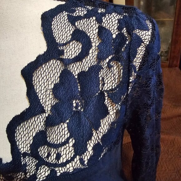 Ambiance Women's Lace Blouse - Picture 8 of 10